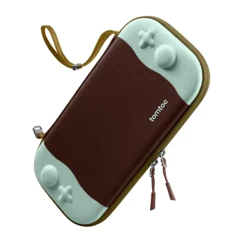 Aizsargvāciņš tomtoc FancyCase-G05 Nintendo Switch 2 konsolei, ChocoMint