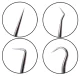 4 instrumentu āķu komplekts blīvēm un blīvgredzeniem