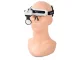 Galvas lupa ar 2 LED gaismām un 8 maināmām lēcām (līdz 28x), melna/balta