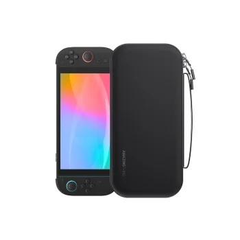 Aizsargsoma AmazingThing PlayShield Pack Kit Case konsolei Nintendo Switch 2, melna