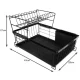 Divstāvu trauku žāvētājs Ruhhy, Melns | Two-tier Dish Dryer