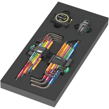 Wera 9740 L-veida atslēgu komplekts putu ieliktnī, 20 gab.