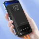 Ārējais akumulators Dudao K6Pro+ 20000mAh ar 4 iebūvētiem kabeļiem, melns