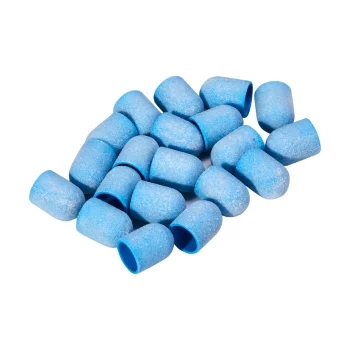 Exo abrazīvie uzgaļi pedikīram 10mm 220 griti, 20 gab., zili