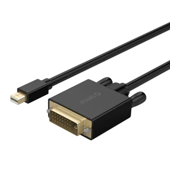 Orico XD-MDTD Mini DisplayPort - DVI kabelis, Full HD 60Hz, 3m, Melns