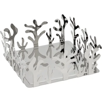 Salvešu turētājs Alessi Mediterraneo ESI18, 20.5 x 20.5 cm, sudraba