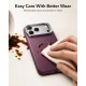 ESR Atelier Kickstand MagSafe vāciņš iPhone 18 Pro / 17 Pro, bordo