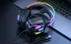 Spēļu austiņas Onikuma X89 ar mikrofonu un RGB apgaismojumu, melnas
