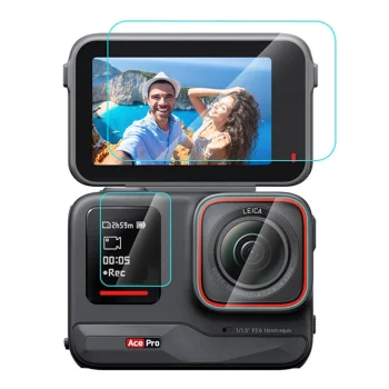 Puluz Insta360 Ace Pro aizsargstiklu komplekts 3-in-1 (PU951T)