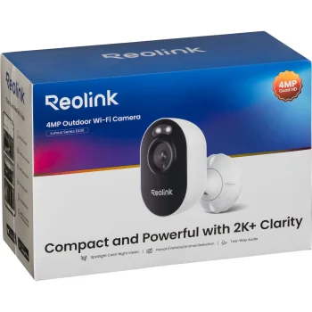 Reolink Lumus Series E430 4MP WiFi āra novērošanas kamera, balta/melna