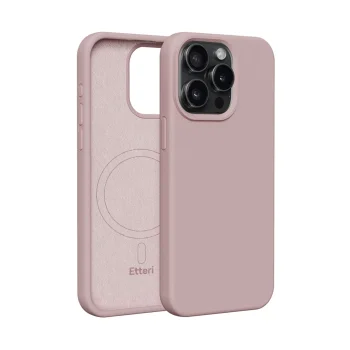 Etteri Silicone Mag vāciņš priekš iPhone 15 Pro Max 6.7", gaiši rozā