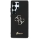 Guess Fixed Glitter Big 4G Metal Logo vāciņš Samsung Galaxy S25 Ultra, melns
