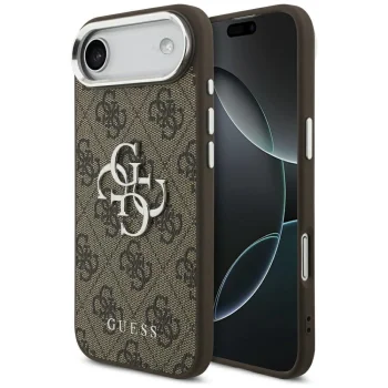 Guess 4G Big 4G Classic Logo vāciņš iPhone 17 Air - brūns/sudraba