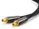Optiskais audio kabelis Toslink, pīts, apzeltīti savienotāji, 3m