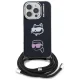 Karl Lagerfeld IML Crossbody vāciņš Apple iPhone 16 Pro Max, melns