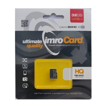 Atmiņas karte Imro microSD 32 GB Class 10 UHS-I, melna