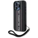 Karl Lagerfeld Saffiano Athleisure Stripes Cord iPhone 15 Pro Max vāciņš ar siksniņu, Pink