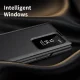 Samsung Galaxy Z Fold 4 (SM-F936) Leather Cover with View Window Card Slot Case, Black | Telefona Vāciņš Maciņš...