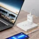 Sienas lādētājs Dudao A14EUC PD 20W ar USB-C kabeli, balts