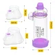4Fizjo 1590 Inhalācijas kamera ar maskām, violeta