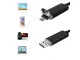 Smartphone Waterproof Borescope Endoscope Inspection Camera - 10m, USB, MicroUSB | Endoskops Kamera Zonde Viedtālrunim...