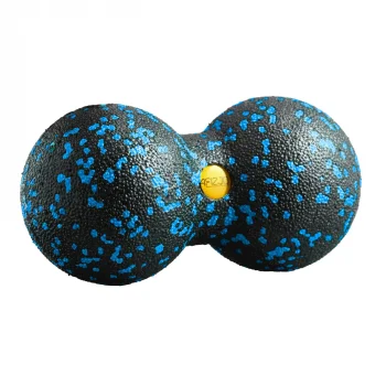 4Fizjo 58 EPP dubultā masāžas bumbiņa 8 cm, melna/zila