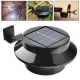 Saules bateriju dārza lampa 3LED, Melna