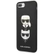 Karl Lagerfeld Saffiano Karl&Choupette Head vāciņš iPhone 7 Plus / 8 Plus Black