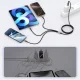 Tech-Protect UltraBoost DNA 3in1 USB-C / Micro-USB / Lightning kabelis 120 cm, pelēks