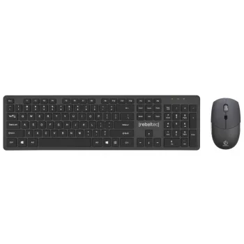 Rebeltec Combo Maxim bezvadu tastatūras un peles komplekts, melns