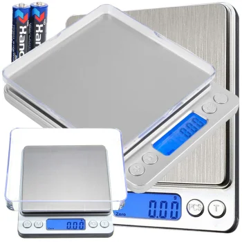 Precīzi digitālie juvelieru svari 2000g 0.1g virtuves gramu svari ar LCD