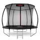 Neo-Sport NS-08C231 dārza batuts ar iekšējo tīklu 252 cm, melns