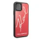 Karl Lagerfeld iPhone 11 Pro Max vāciņš Signature Glitter, sarkans
