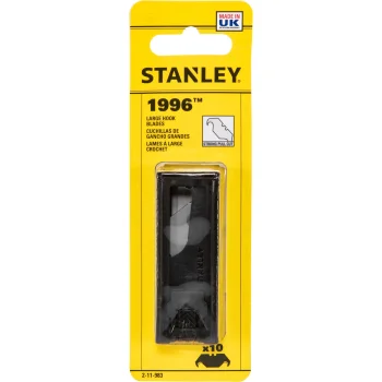 Stanley 1996 āķveida asmeņi 50 mm, 10 gab., sudraba