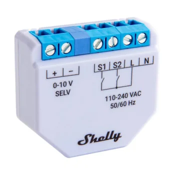 Gaismas regulators Shelly Plus 0-10V Dimmer, Wi-Fi / Bluetooth