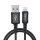 Acefast C4-02 USB uz Lightning kabelis, MFi, 1.2m, 2.4A, melns