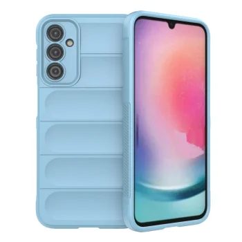 Vāciņš Samsung Galaxy A24 4G Hurtel Magic Shield Case, gaiši zils