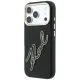 Karl Lagerfeld Smooth Big Resin Signature Logo vāciņš iPhone 18 Pro / 17 Pro, melns