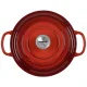Čuguna katls Le Creuset Signature, apaļš, 20 cm, 2.4 l, sarkans