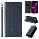 Atverams vāciņš Samsung Galaxy S23 Ultra Magnet Strap Case ar statīvu un siksniņu, zils
