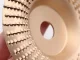 Koka frēzēšanas un slīpēšanas disks leņķa slīpmašīnai, 125 mm, zelta