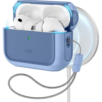 Aizsargmaciņš ESR Orbit HaloLock MagSafe austiņām AirPods Pro, zils