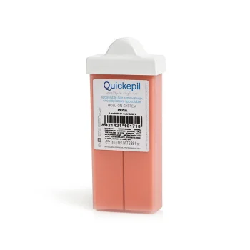 Sejas depilācijas vasks Quickepil šaurais rullītis 110 g, roze