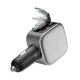 Cuktech CC903P 100W auto lādētājs ar ievelkamu USB-C kabeli, pelēks