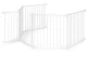 Ecotoys drošības barjera / sētiņa bērniem un dzīvniekiem, 5 paneļi, 60 cm, balta