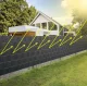 Lente (lamiles) pītajiem un paneļu žogiem, Privātuma ekrāns balkonam un terasei - 19cm x 35m un 450g/m²,...