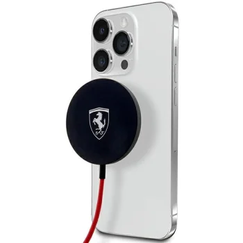 Ferrari bezvadu lādētājs 15W MagSafe, melns
