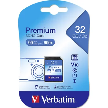 Verbatim SDHC atmiņas karte 32 GB Class 10