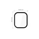 Tech-Protect Glass Flex+ hibrīda stikls Xiaomi Redmi Watch 6 (2 gab.), melns