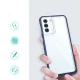 Hybrid Armor Samsung Galaxy S23 vāciņš Clear 3in1, caurspīdīgs ar zilu rāmi